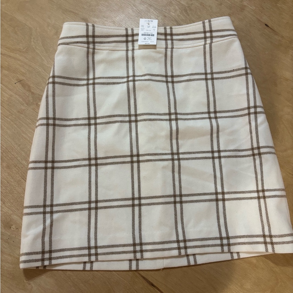 J. Crew NWT a line mini Wool blend skirt size 4